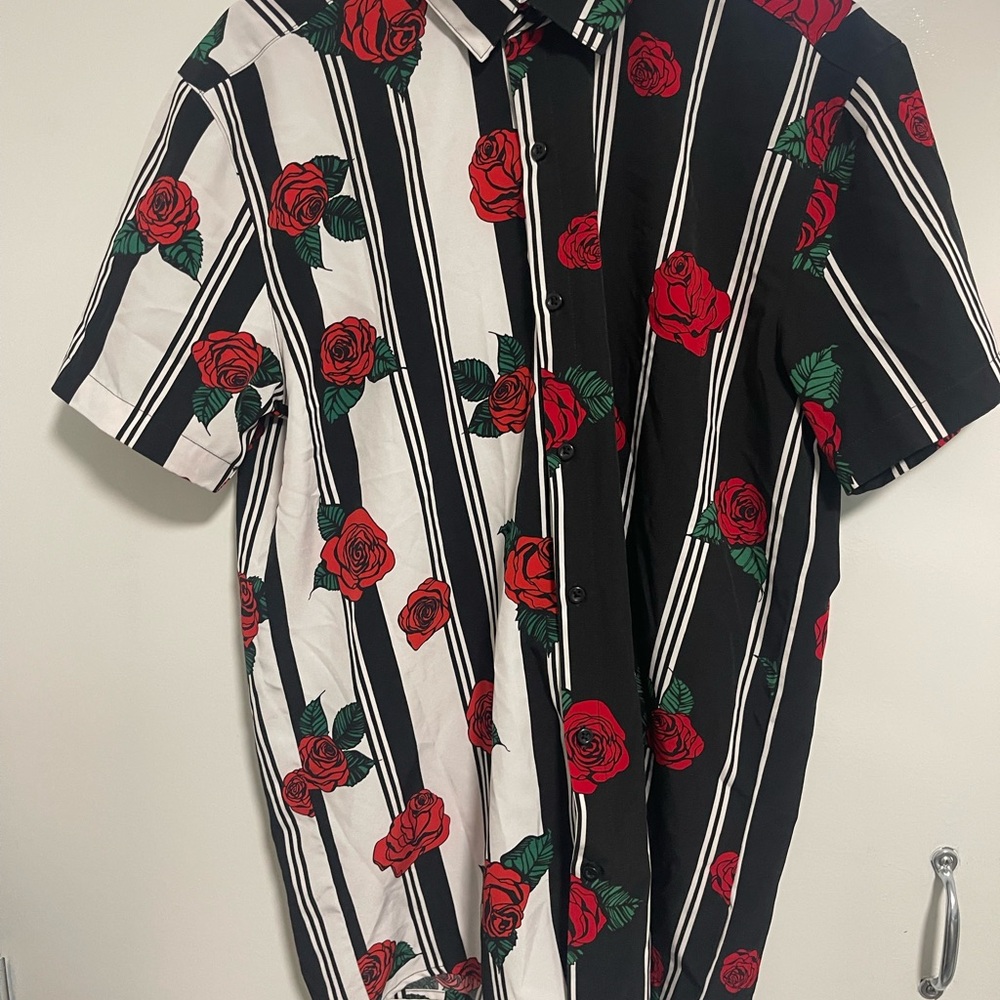 Fresh Prints of Bel Air Floral Striped Men's Shirt
